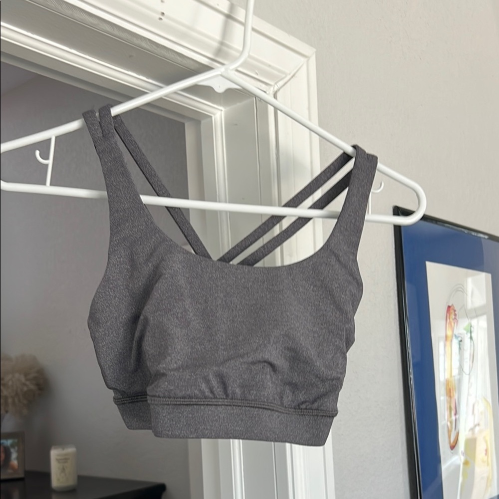 Lululemon Athletica Gray Sports Bra with Racerback Design